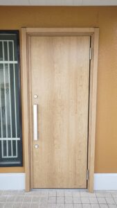 多治見市　多治見　玄関交換工事　リシェント　施工後