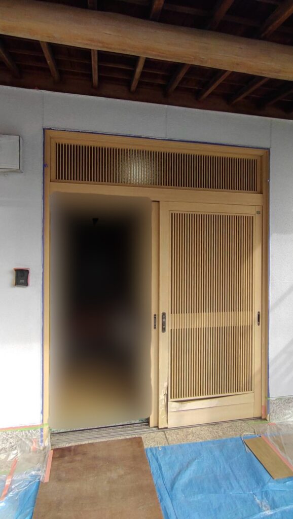 岐阜市　岐阜　玄関交換工事　リシェント　施工前