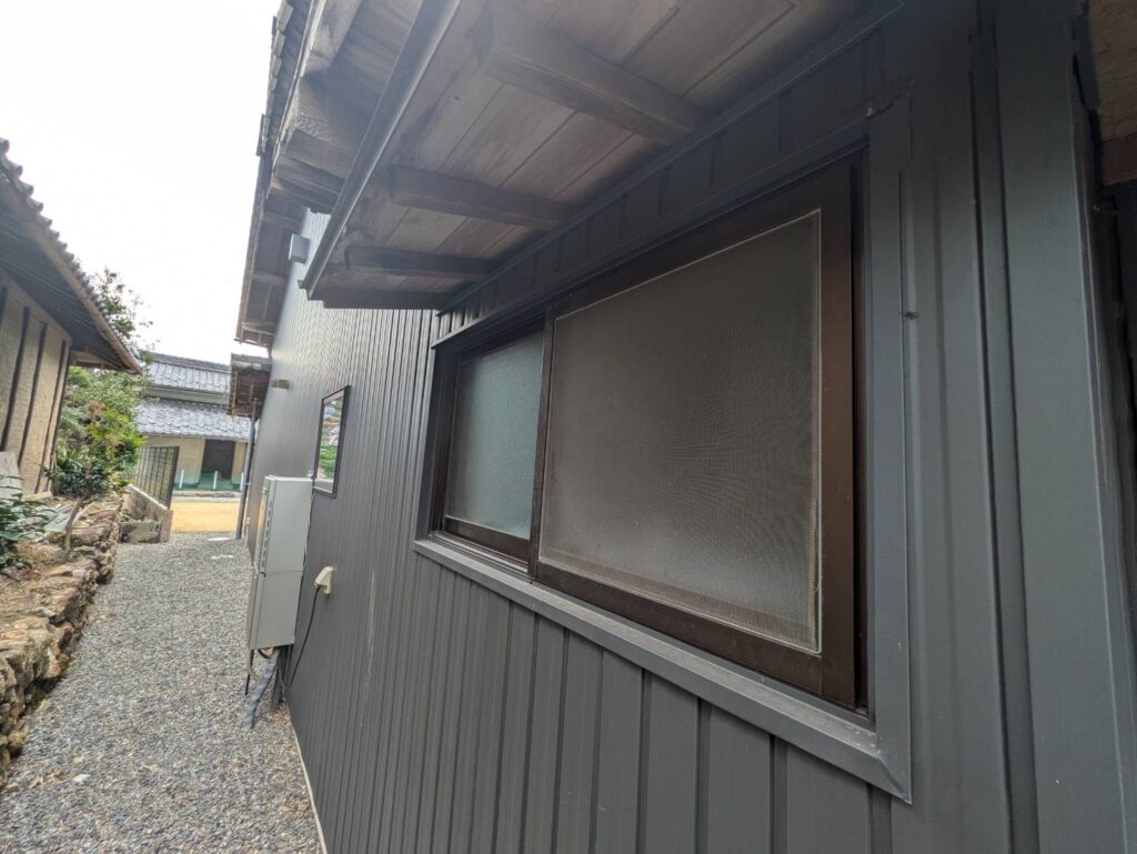 面格子　防犯　施工前　岐阜市