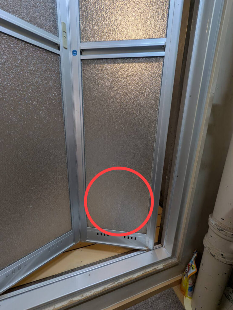 浴室　パネル　交換前　施工前　一宮市