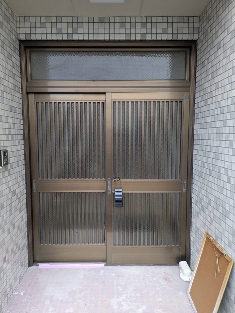リシェント　玄関引戸　一宮市　施工前