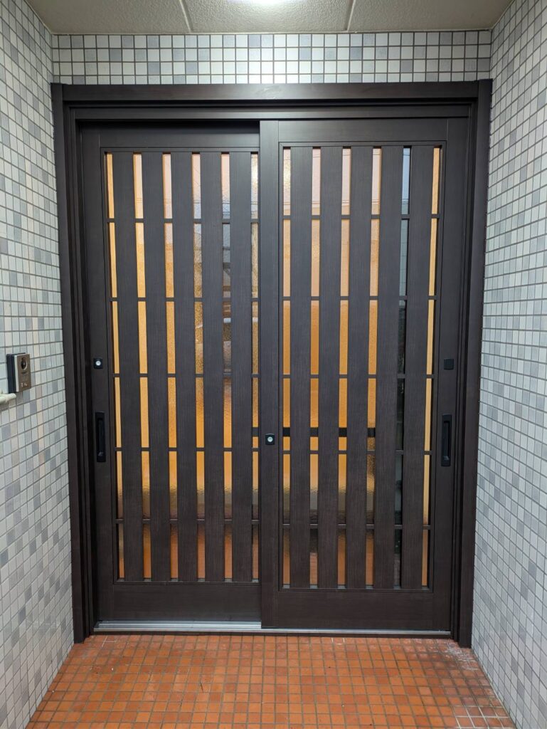 リシェント　玄関引戸　一宮市　施工後