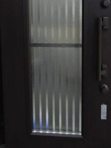 玄関　ガラス　交換　施工後　岐阜市