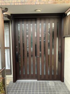 名古屋市　リシェント　玄関引戸　施工後