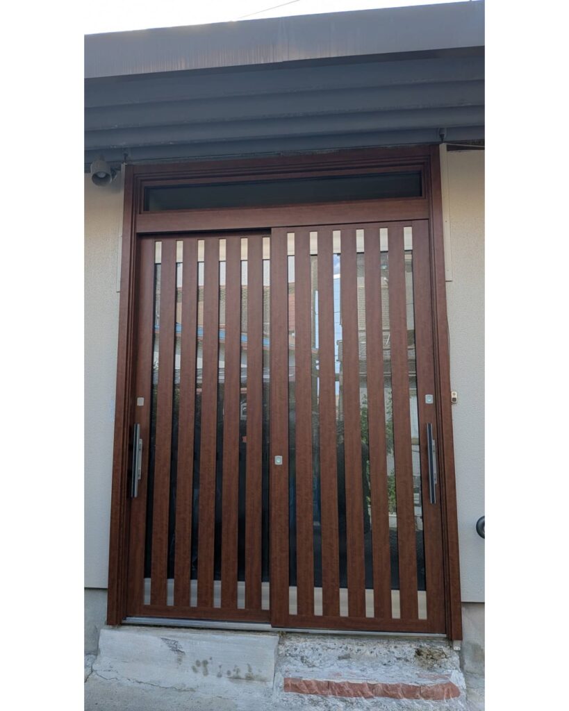 玄関　玄関引戸　リフォーム　一宮市　施工後