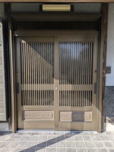 玄関　玄関引戸　リフォーム　一宮市　施工後
