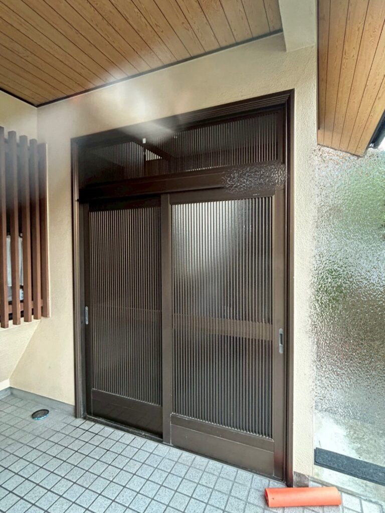 玄関　玄関引戸　リフォーム　本巣市　施工前